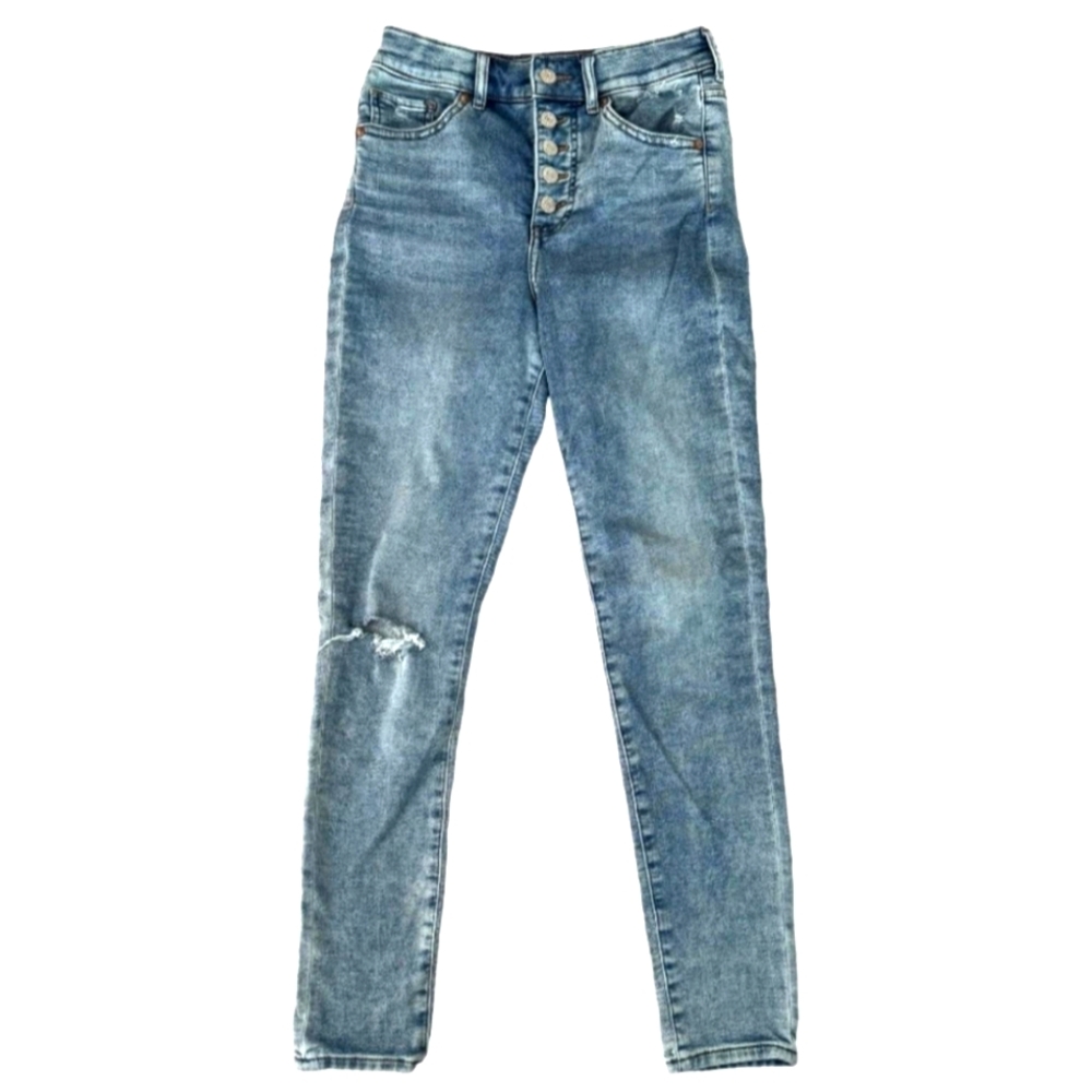 Express Skinny High Rise Button-fly Jeans Size 2R NWOT